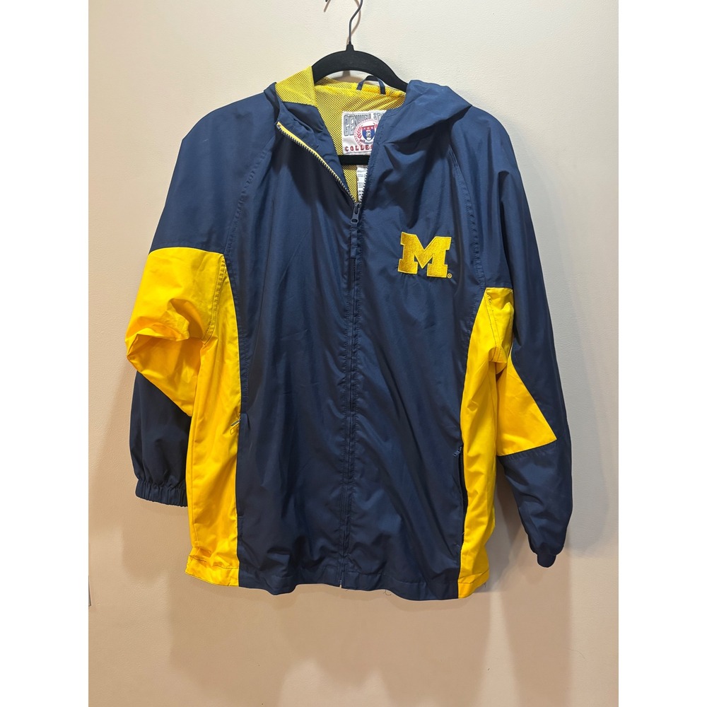 VTG‎ Michigan Wolverines Jacket Youth M (10–12) Genuine Stuff Collegiate Navy